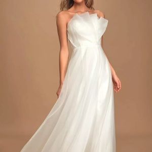 lulus white dress medium